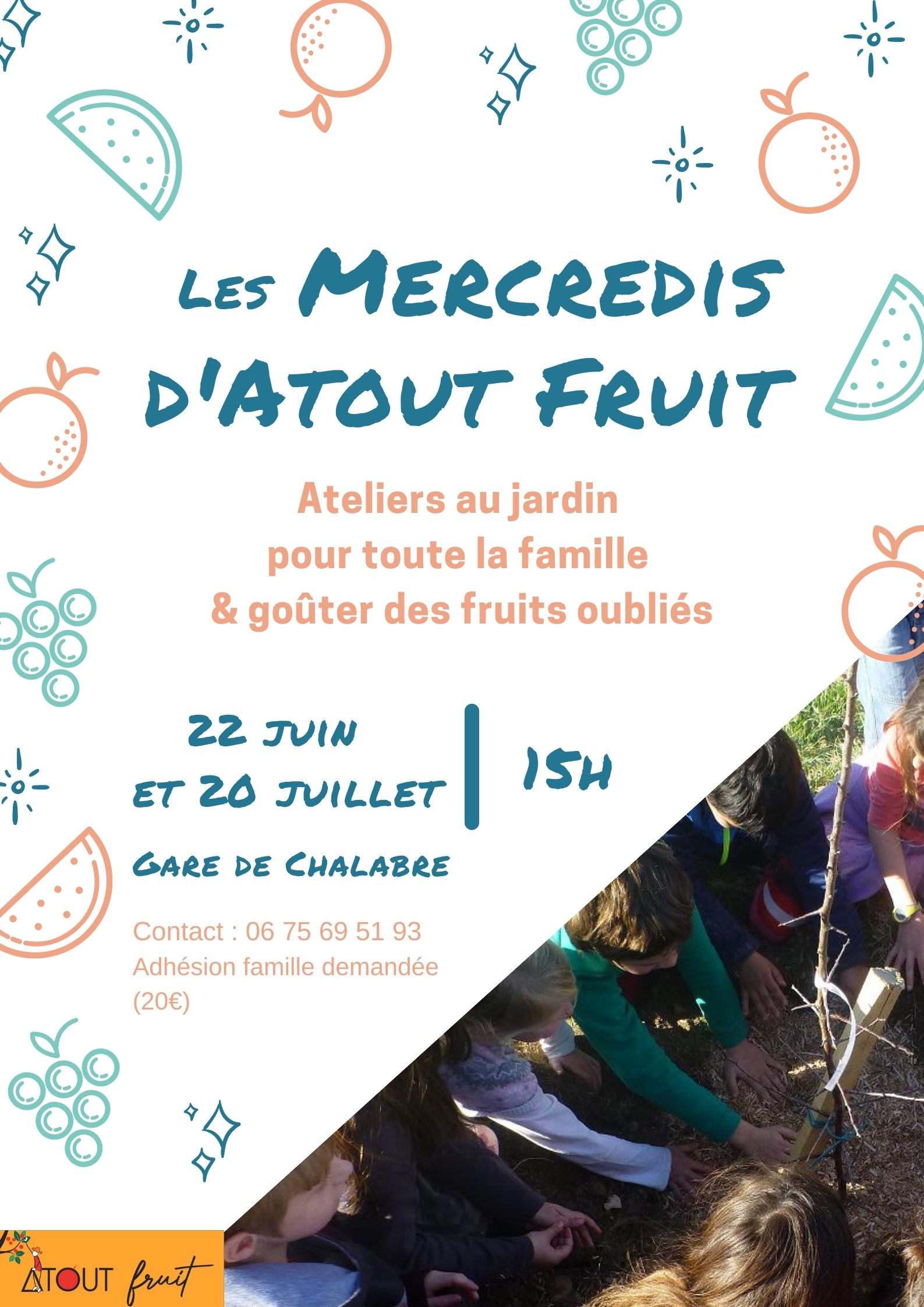 affiche "Les mercredis d'Atout Fruit"