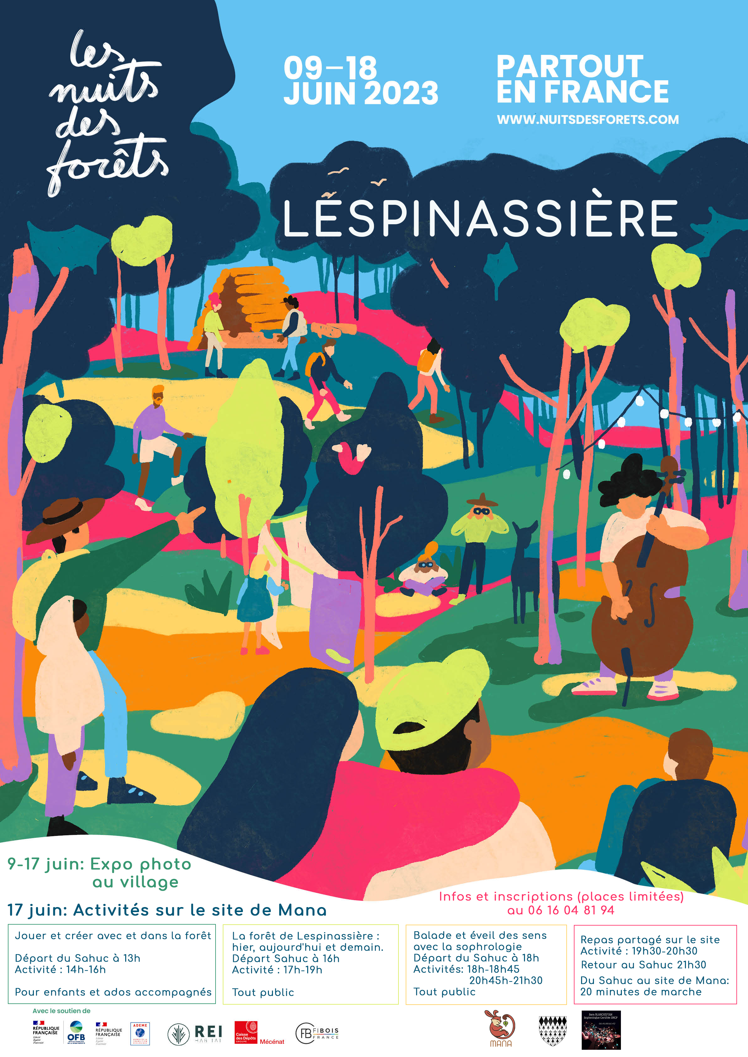 Affiche Nuits des Forêts à Lespinassière